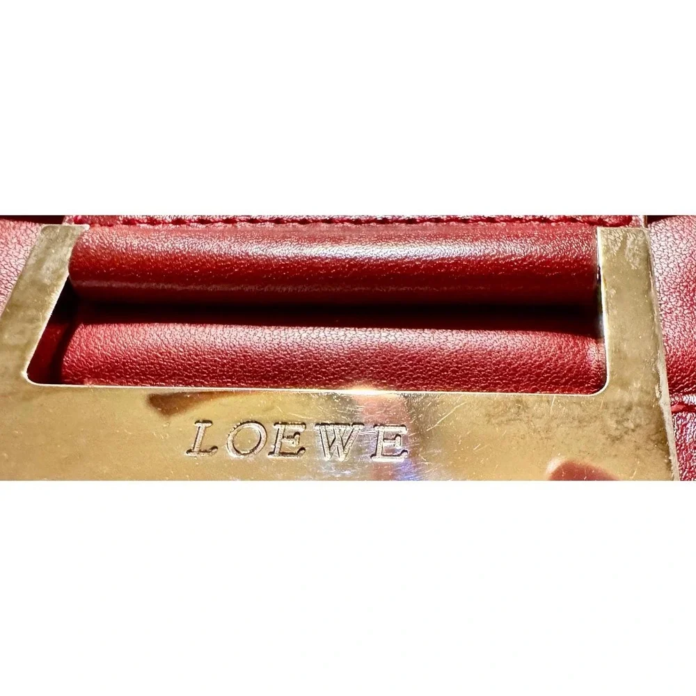 Loewe buttery‎ soft red leather Wallet,  Could be used as clutch GUC